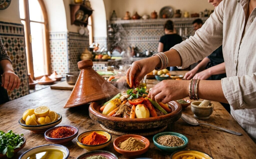 Traditionelle marokkanische Küche